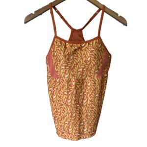 Moving Comfort Women's Activewear Racerback Sports Built In Padded Bra Top L